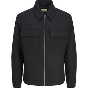 Jack&Jones overshirt-look zwart effen