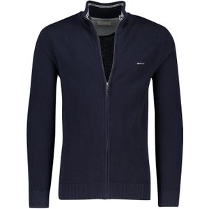 Gant vest donkerblauw katoen