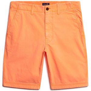 Superdry bermuda oranje effen katoen