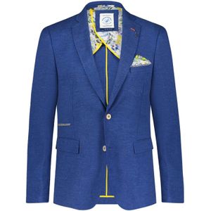 A Fish Named Fred - Colbert - Blauw - Polyester/Viscose/Linnen/Elastaan