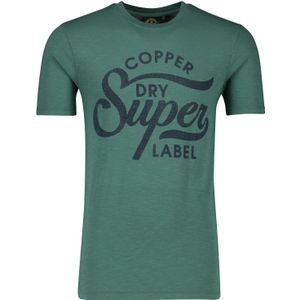 Superdry korte mouw groen opdruk katoen t-shirt