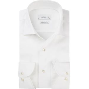 Profuomo Sky Blue hemd wit one piece collar