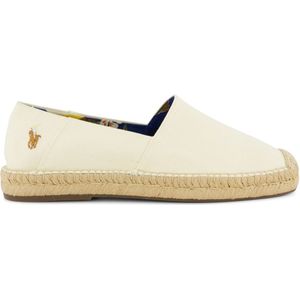 Witte Polo Ralph Lauren espadrilles effen