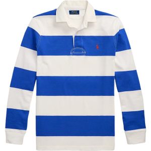 Polo Ralph Lauren - Rugby Trui - Wit Blauw - 100% Katoen