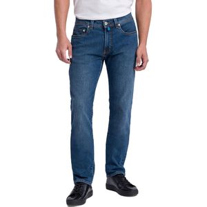 Pierre Cardin jeans Lyon Future Flex blauw effen denim