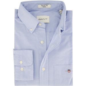 GANT Regular Fit Overhemd met Logo en Borduursels Light Blue