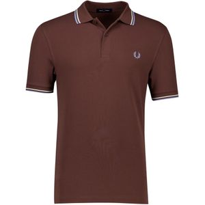 Fred Perry poloshirt bruin katoen