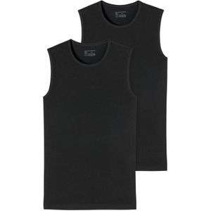 Zwarte tanktop heren 2-pack Schiesser 95/5