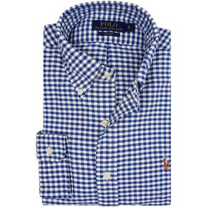 Ralph Lauren blauw geruit hemd oxford