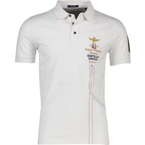 Aeronautica Militare polo wit  opdruk