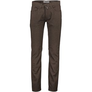 Pierre Cardin jeans bruin effen tapered fit modern