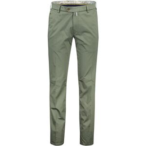 Meyer exclusive broek Bonn groen modern fit katoen