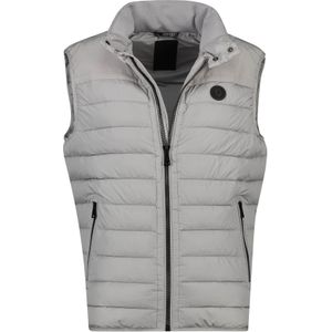 Airforce bodywarmer grijs effen rits + knoop normale fit