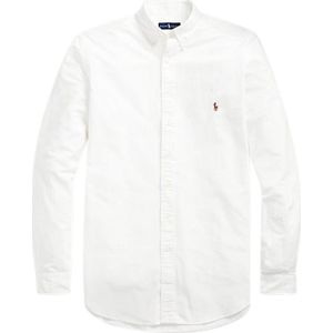 Polo Ralph Lauren Big & Tall overhemd normale fit wit effen katoen lange mouwen