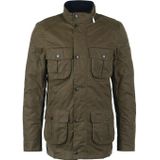 Katoenen Barbour winterjas groen normale fit