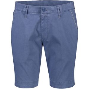 M.E.N.S. katoenen broek blauw effen katoen Meran U Super Stretch