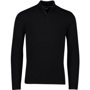 Boss Black sweater H-Escalo zwart katoen en wol effen