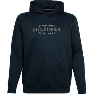 Tommy Hilfiger hoodie donkerblauw Big & Tall katoen