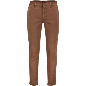 Hugo Boss katoenen broek bruin effen chino