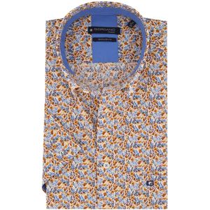 Giordano casual overhemd korte mouw wijde fit bloemenprint katoen