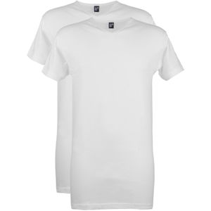 Alan Red - Vermont Extra Lange T-Shirts Wit (2Pack) - Heren - Maat L - Regular-fit