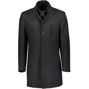 Roy Robson - Mantel - Zwart - 100% Polyester - Uitneembare Voering