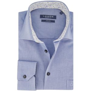 Blauwe Ledub business overhemd Modern Fit