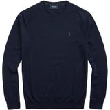 Polo Ralph Lauren Big & Tall trui ronde hals donkerblauw effen wol