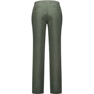 Gardeur donkergroene pantalon flatfront model modern fit