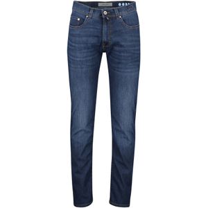 Pierre Cardin jeans Lyon effen blauw katoen