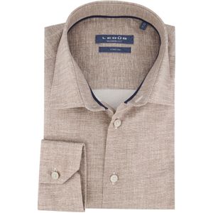 Ledub overhemd mouwlengte 7 beige