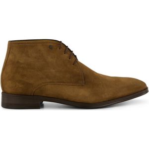Van Bommel nette schoen Raffa bruin suede en veters