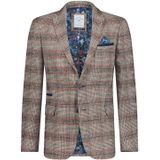 A Fish Named Fred colbert bruin geruit slim fit