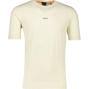 Hugo Boss t-shirt beige effen katoen