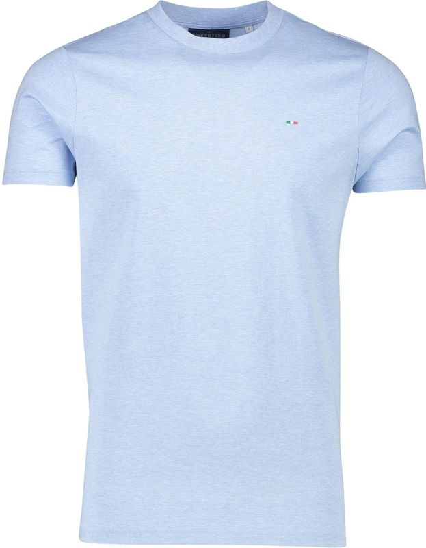 Portofino lichtblauw t-shirt gemeleerd katoen