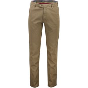 Meyer Pantalon chino slim fit bruin