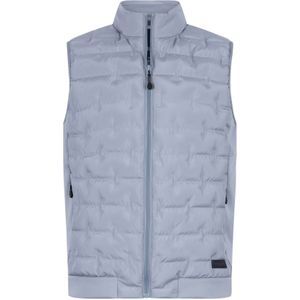 Cavallaro bodywarmer lichtblauw effen rits slim fit