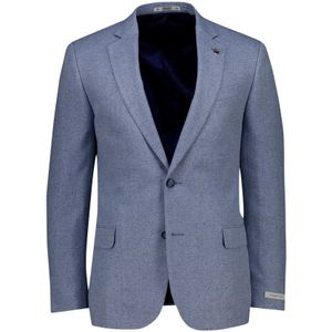 Magee colbert middenblauw zijde gemêleerd