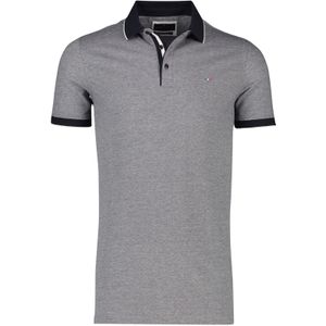 Portofino poloshirt normale fit grijs effen katoen