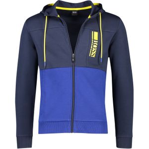 Hugo Boss vest Saggy blauw met capuchon