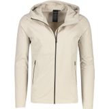 Beige Elvine tussenjas effen rits normale fit