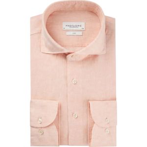 Profuomo business overhemd slim fit roze