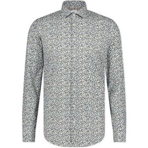 Blue Industry casual overhemd slim fit groen met print katoen