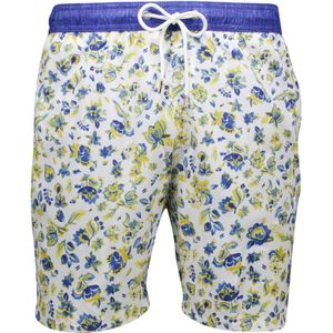 Paul&Shark - Riviera - Zwemshort - Blauw Geel - 100% Polyester