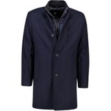 Roy Robson winterjas donkerblauw halflange mantel