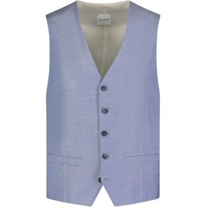 Roy Robson - Gilet - Lichtblauw - Mix van Scheerwol, Viscose en Elastaan
