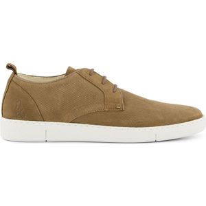 Rehab sneakers lichtbruin leer structuur