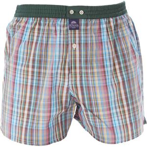 Mc Alson boxershort groene band multicolor geruit