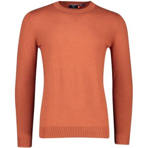 Superdry trui ronde hals oranje katoen