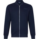 Cavallaro vest opstaande kraag navy rits effen met logo